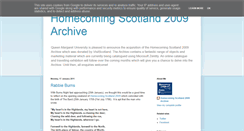 Desktop Screenshot of homecoming09blog.qmu.ac.uk