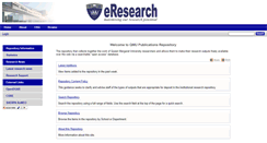 Desktop Screenshot of eresearch.qmu.ac.uk