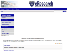 Tablet Screenshot of eresearch.qmu.ac.uk