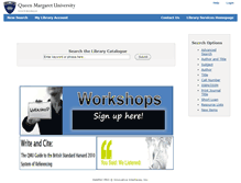 Tablet Screenshot of millennium.qmu.ac.uk