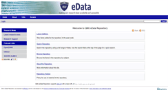 Desktop Screenshot of edata.qmu.ac.uk